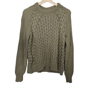 Acne Studios Ruth Air Cable Knit Sweater Fishermen Green Size Medium